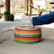 Household Essentials 9" Metal Woven Storage Ottoman